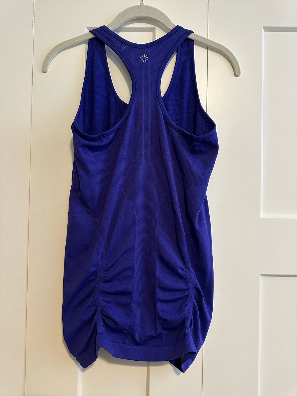 Athleta Royal Blue Racerback Ruched Tank Top - Picture 2 of 5